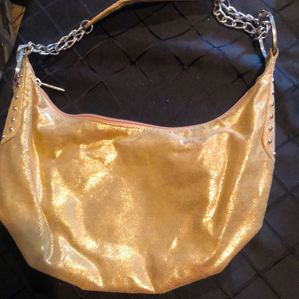 Xoxo Gold shimmer bag